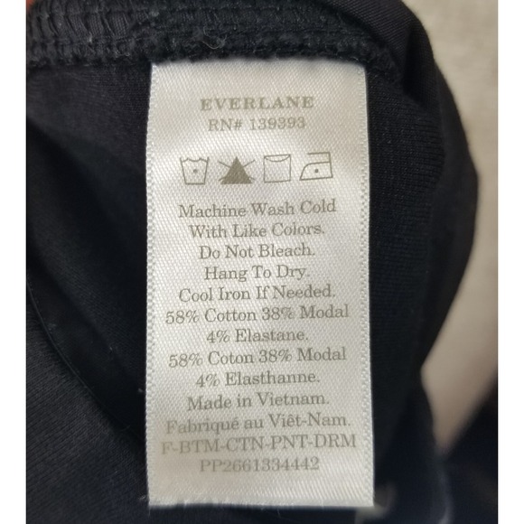 Everlane The Dream Ponte Pant Women's Small Black Pull On Crop Drawstring - Picture 12 of 12